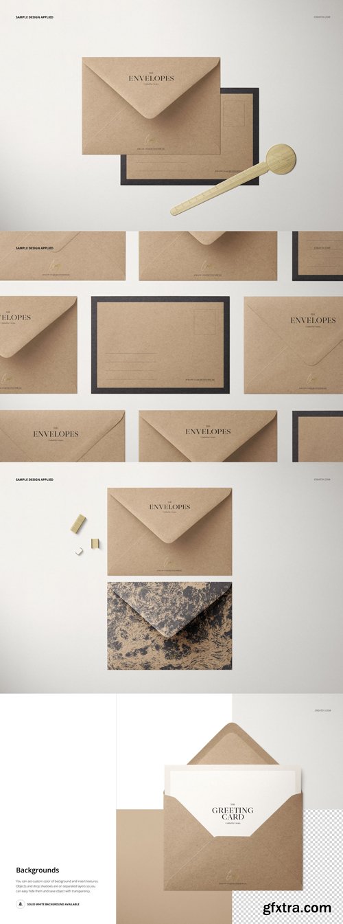Creatsy - Envelopes &amp; Cards Mockup Bundle