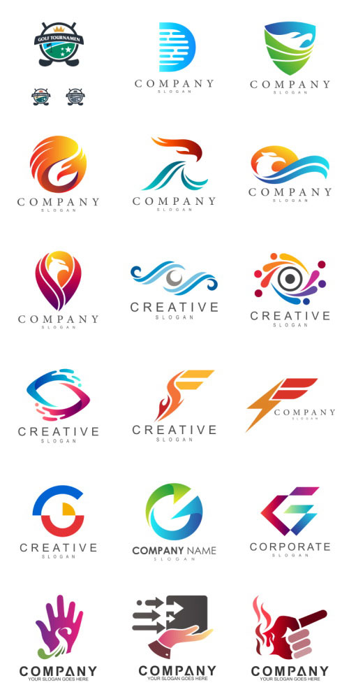 Logos - Big Collection Vector Set #1, 100xEPS