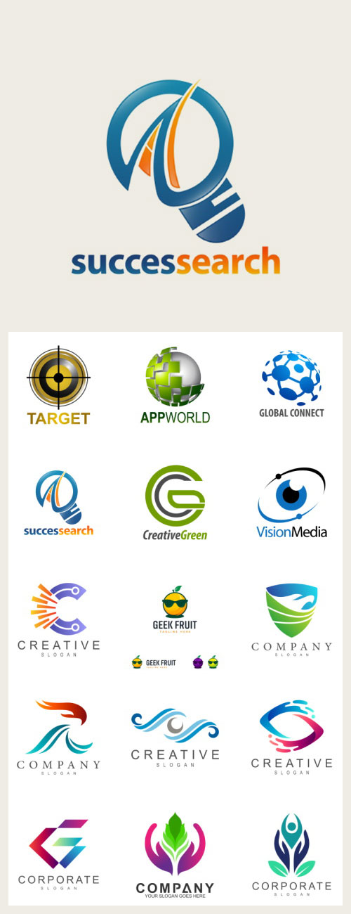 Logos - Big Collection Vector Set #1, 100xEPS