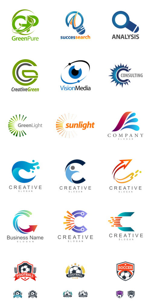 Logos - Big Collection Vector Set #1, 100xEPS