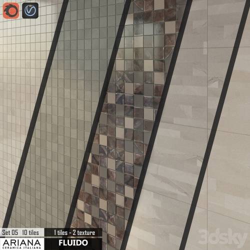 '3dsky Pro - ARIANA FLUIDO Mosaico Set 05' '3dsky Pro - ARIANA FLUIDO Mosaico Set 05'