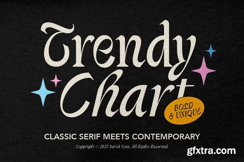 CreativeMarket - Trendy Chart Unique Serif