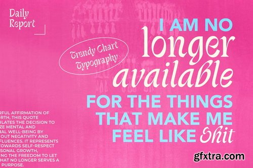 CreativeMarket - Trendy Chart Unique Serif