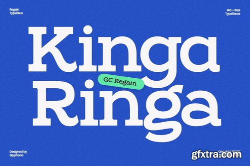 CreativeMarket - GC Regain Display Bold Slab Serif