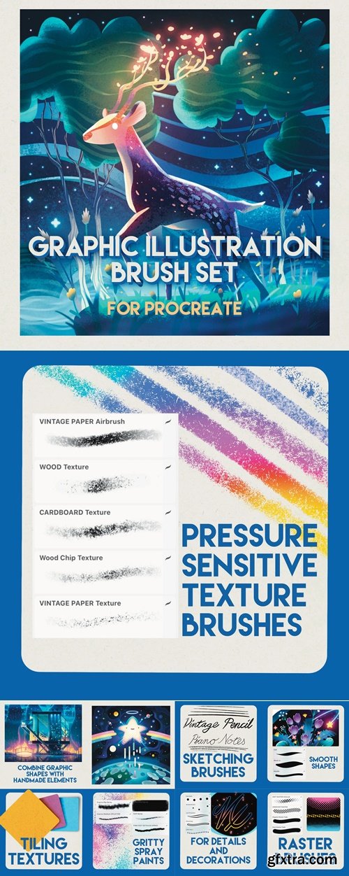 Gumroad - Graphic Illustration Brush Set for Procreate