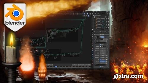 Udemy - Blender Geometry Node Fire Animation Udemy - Blender Geometry Node Fire Animation