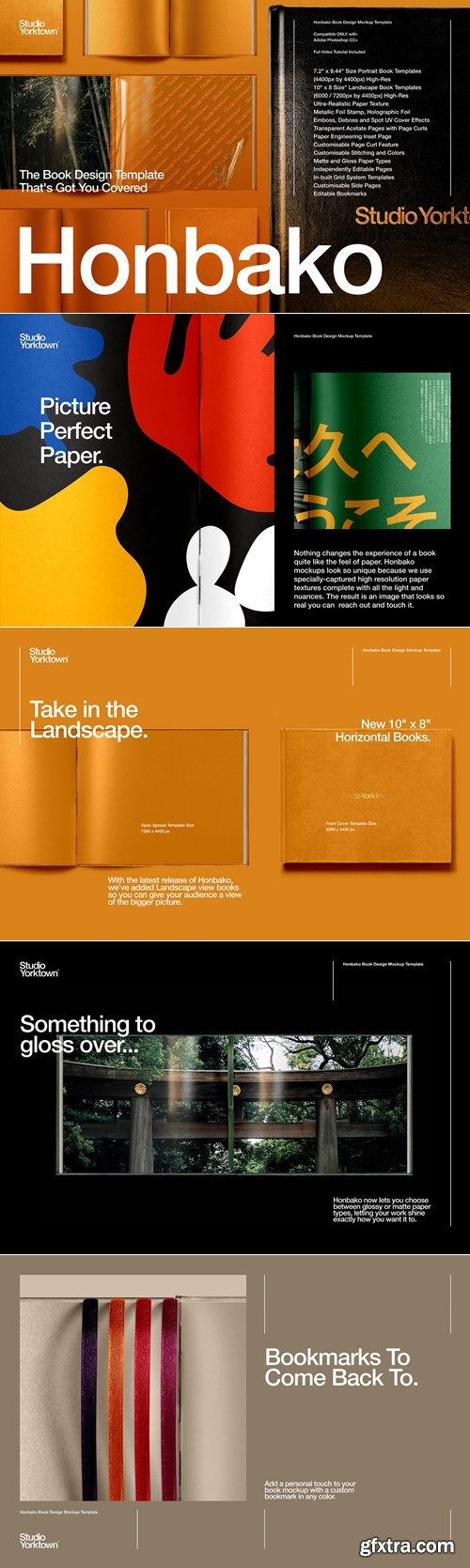CreativeMarket - Honbako Book Design Mockup Template 5002833