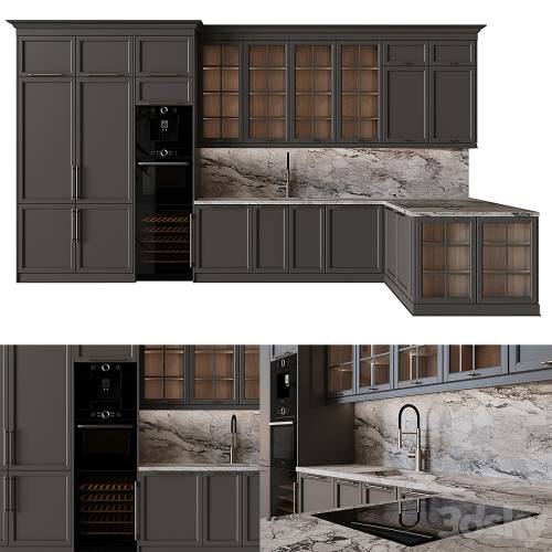 '3dsky Pro - Kitchen in neoclassical style 53' '3dsky Pro - Kitchen in neoclassical style 53'