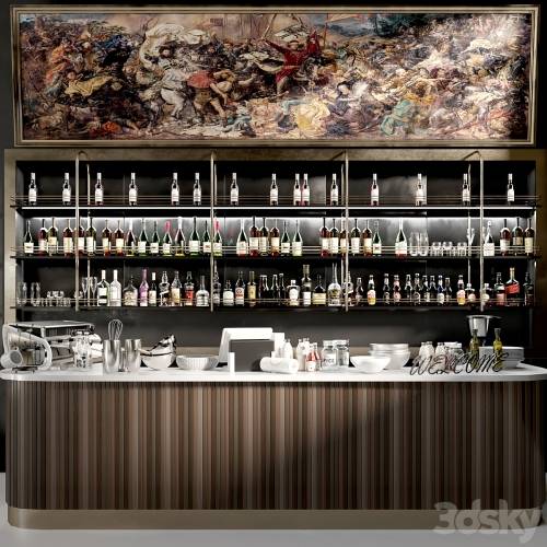 '3dsky Pro - Design project of a restaurant with its own collection of wine and spirits 2'