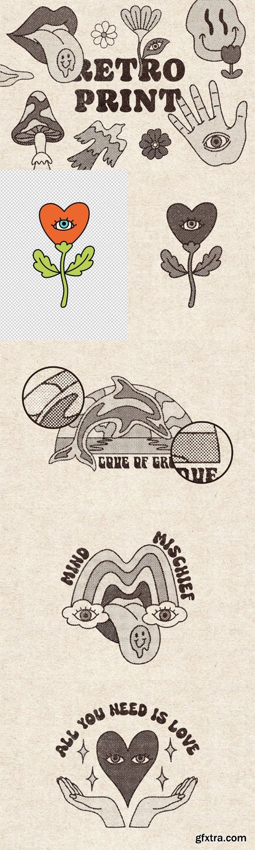 Retro Print Effects for Photoshop