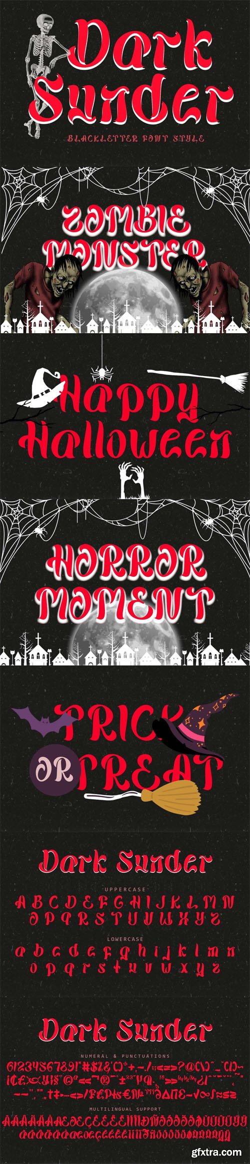 Dark Sunder - Blackletter Font Style