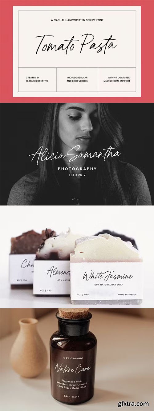 Tomato Pasta - Casual Handwritten Script Font