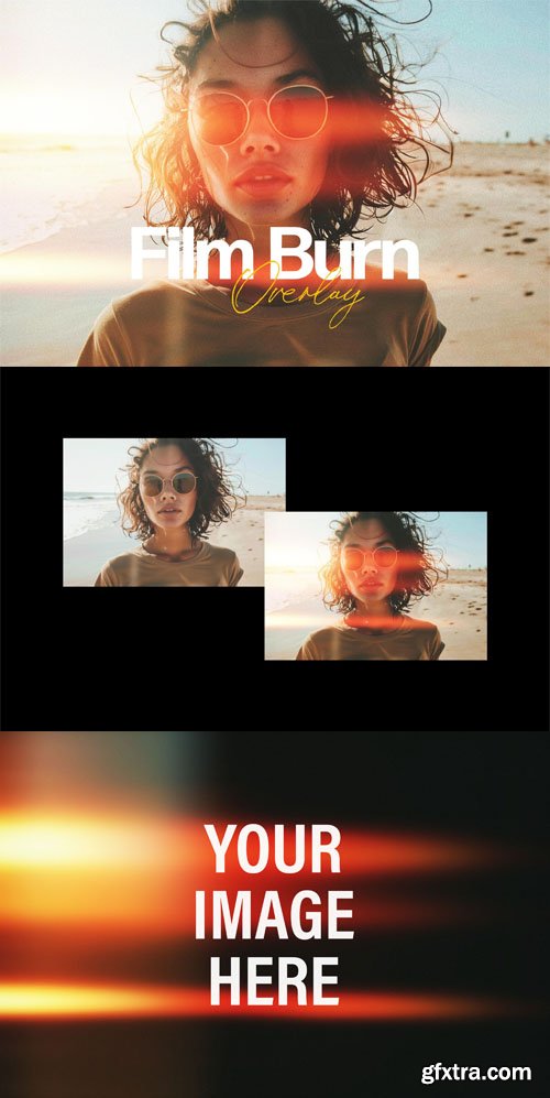 Film Burn Overlay Effect for Photoshop