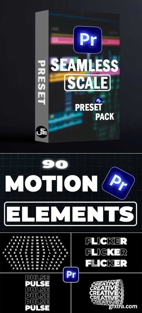 100+ Motion Elements (MOGRT) & Seamless Scale Presets Pack for Premiere Pro 100+ Motion Elements (MOGRT) & Seamless Scale Presets Pack for Premiere Pro
