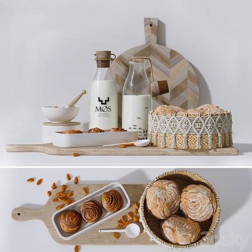 '3dsky Pro - Set - Milk and homemade cakes'