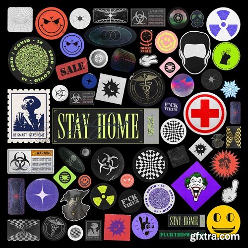 AURA - STAY HOME (STICKER PACK)