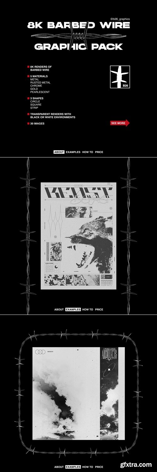 Gumroad - BARBED WIRE GRAPHIC PACK