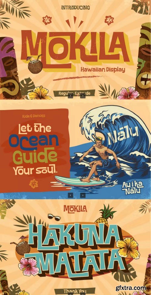 Creativemarket - Mokila - Hawaiian Display Typeface