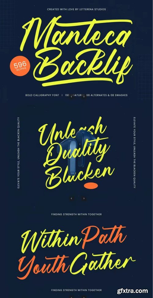 Creativemarket - Manteca Backlif Bold Calligraphy