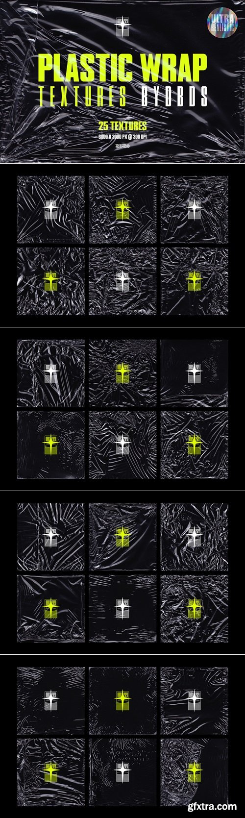 CreativeMarket - 25 Plastic Wrap Textures 4375957
