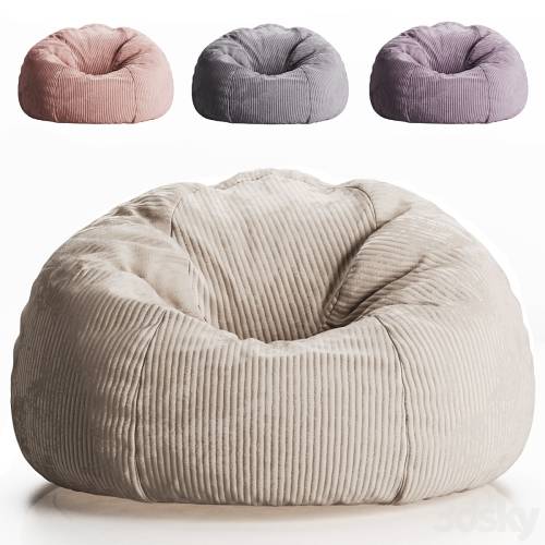 '3dsky Pro - Icon Klassischer Sitzsack Flauschig aus Cord Kingston' '3dsky Pro - Icon Klassischer Sitzsack Flauschig aus Cord Kingston'