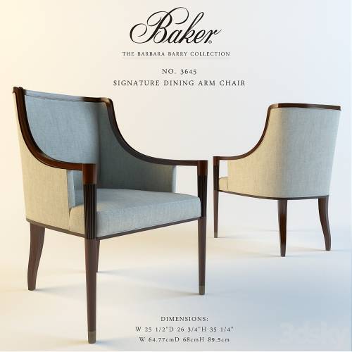 '3dsky Pro - Baker_3645_SIGNATURE DINING ARM CHAIR' '3dsky Pro - Baker_3645_SIGNATURE DINING ARM CHAIR'