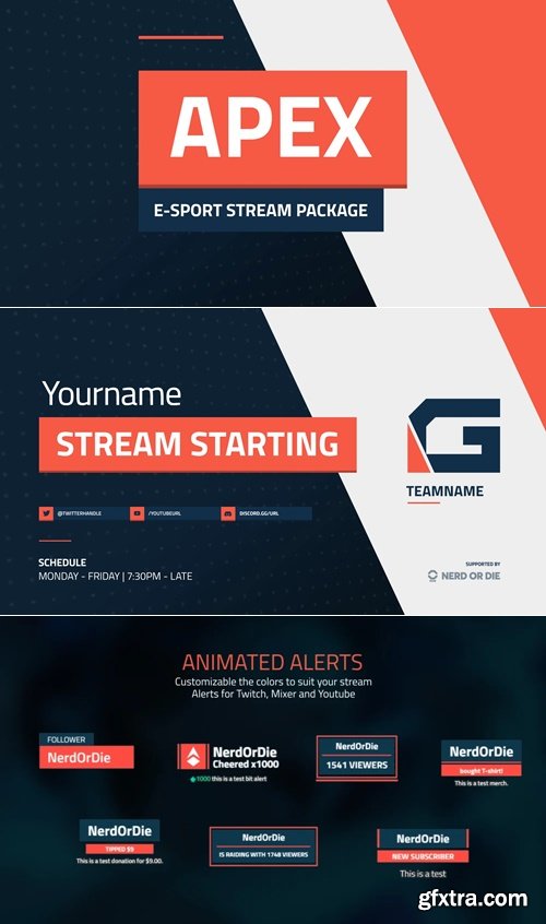 Nerd or Die - Apex E-Sport Package After Effects Template