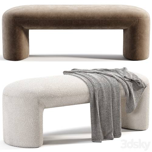 '3dsky Pro - Mira Bench Pouf By Trithouse' '3dsky Pro - Mira Bench Pouf By Trithouse'