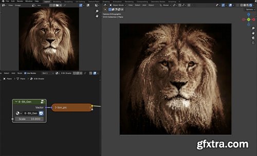 Gumroad - 8-Bit Gen – Retro Shader for Blender