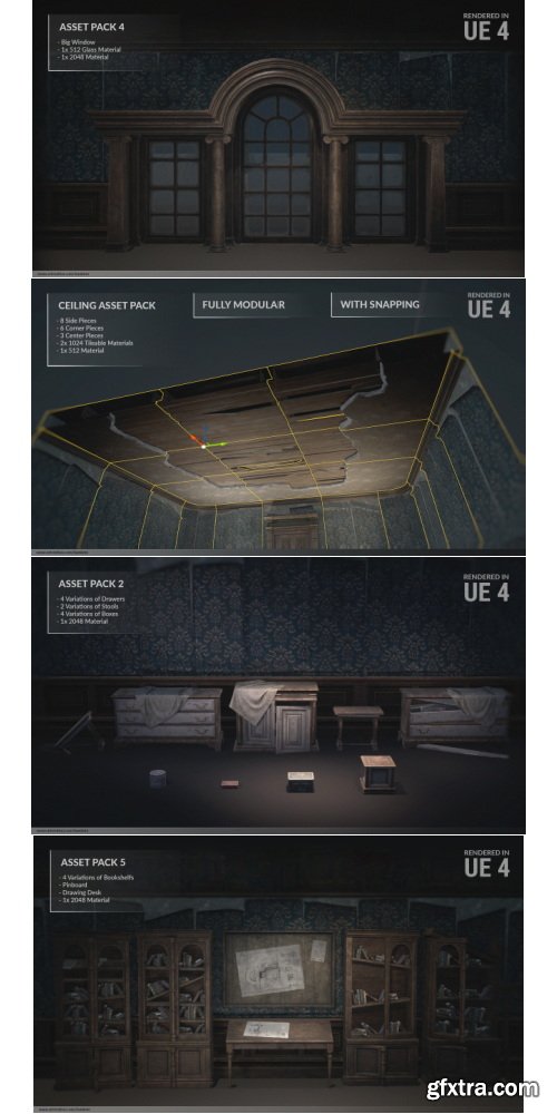 Fab - Abandoned Mansion _ Fully Modular Asset Pack