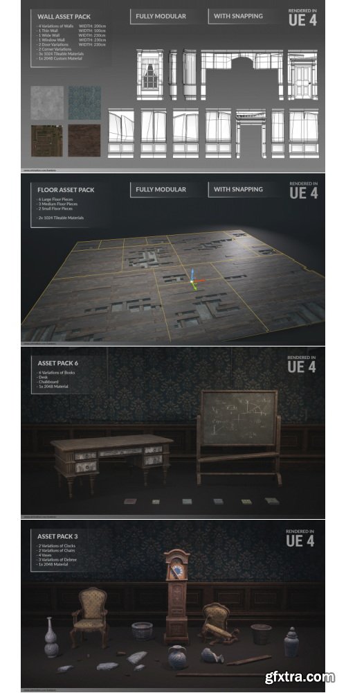 Fab - Abandoned Mansion _ Fully Modular Asset Pack