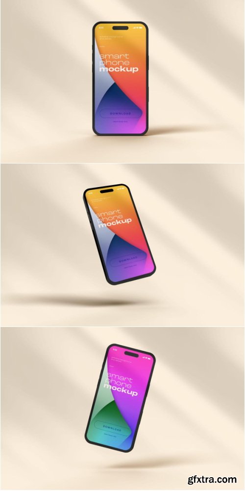 MockupCloud - iPhone 14 Pro Clay Mockup Set