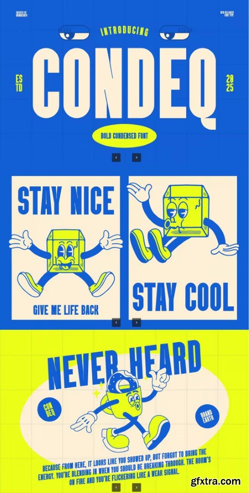 Condeq Bold Condensed font