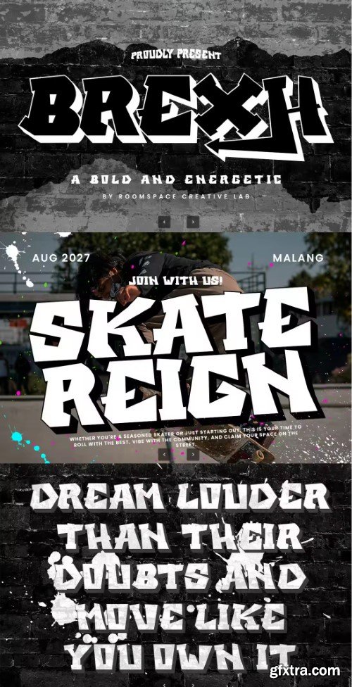 Graffiti Sign Street Marker Typeface