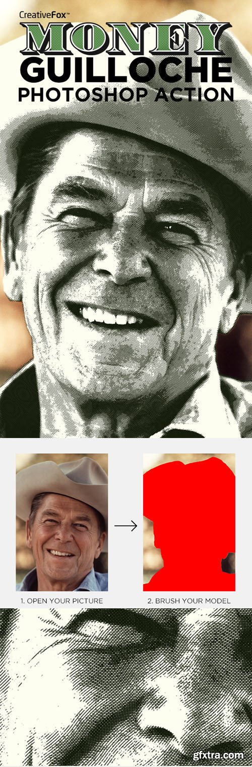 Money Guilloche Action for Photoshop Money Guilloche Action for Photoshop