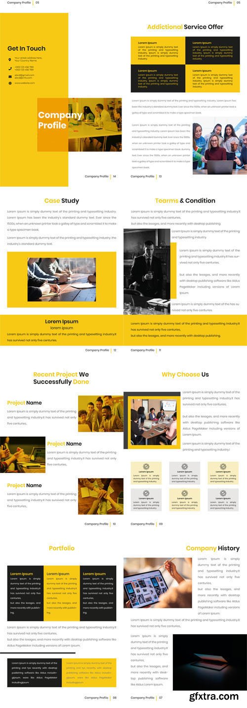 Company Profile Brochure Template for Illustrator Company Profile Brochure Template for Illustrator