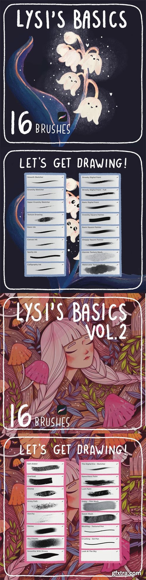 32 Procreate Brushes Pack for Drawing 32 Procreate Brushes Pack for Drawing