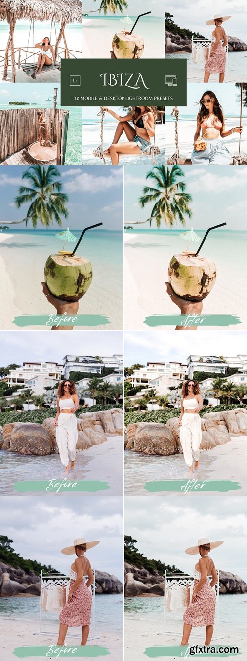 MePresets -  Ibiza Summer Lightroom Presets