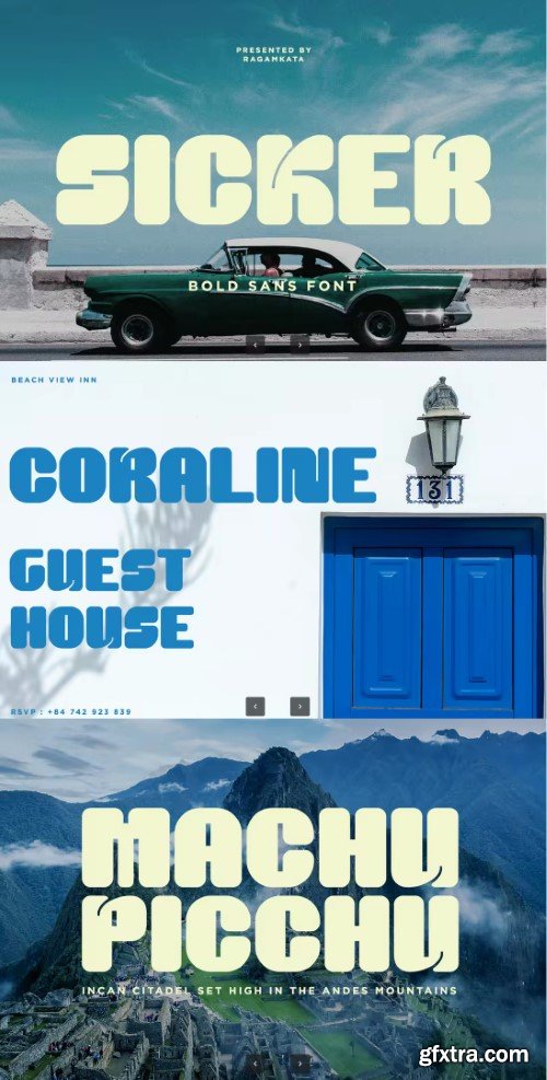 Sicker - Bold Sans Font