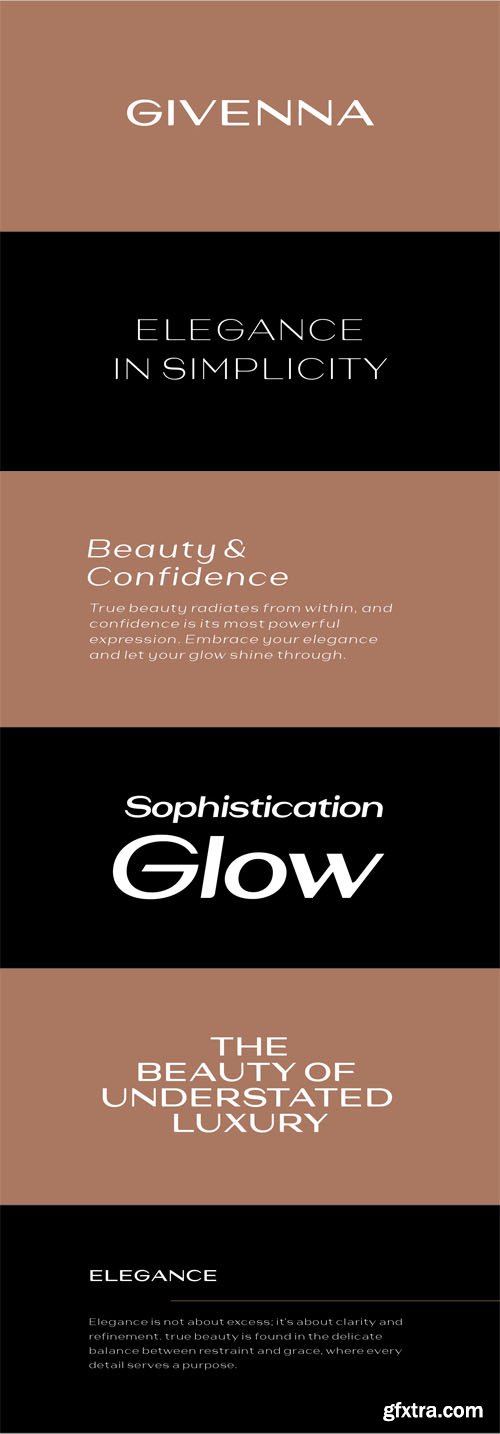 Givenna - Elegant Sans Serif Typeface Givenna - Elegant Sans Serif Typeface