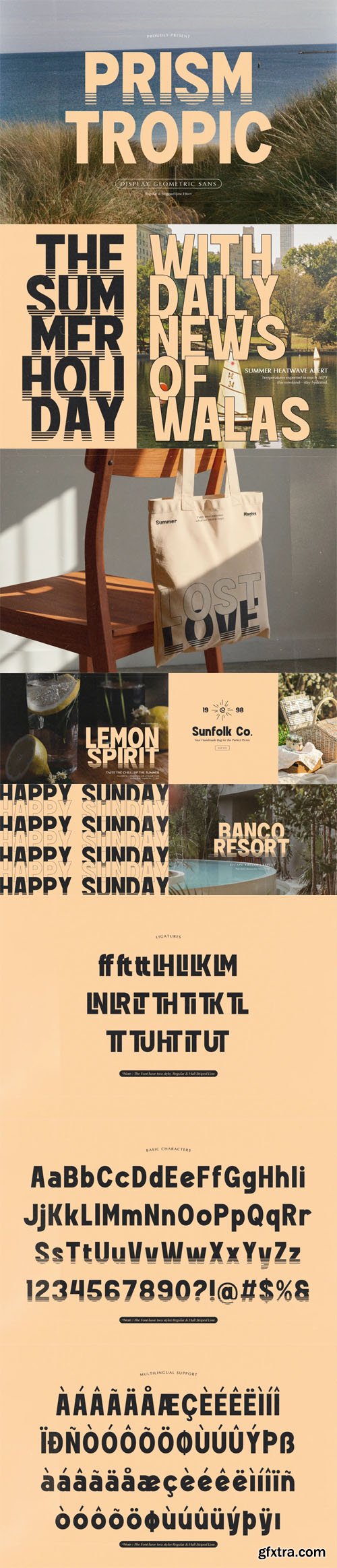 Prism Tropic - Display Geometric Sans Font Prism Tropic - Display Geometric Sans Font