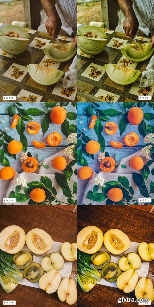 12 Cut Fruit Presets for Lightroom