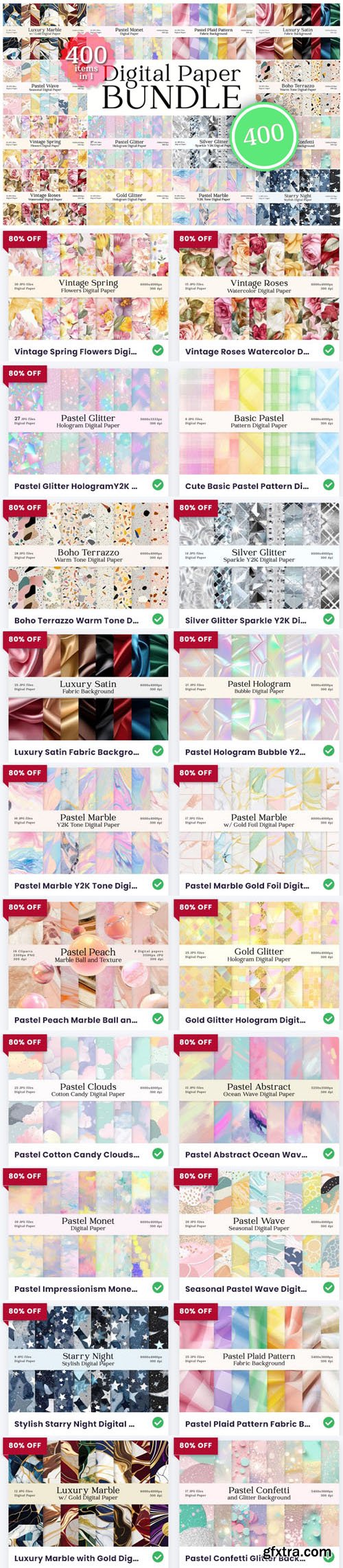 Diverse Digital Papers Bundle - 20 Premium Graphics