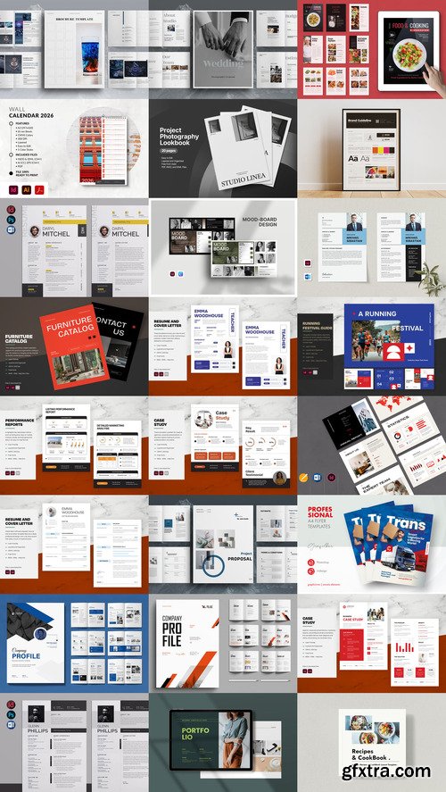 24 Indesign Templates Bundle 21 2025