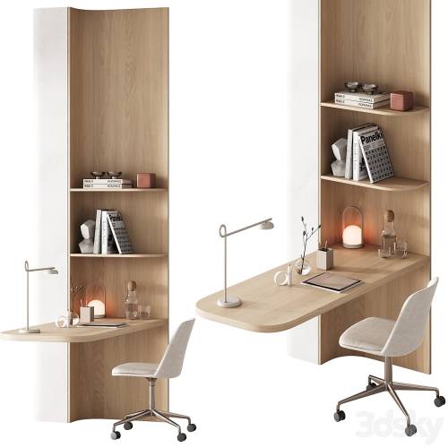'3dsky Pro - 417 office furniture 21 workplace 06 minimal wood working space 01' '3dsky Pro - 417 office furniture 21 workplace 06 minimal wood working space 01'