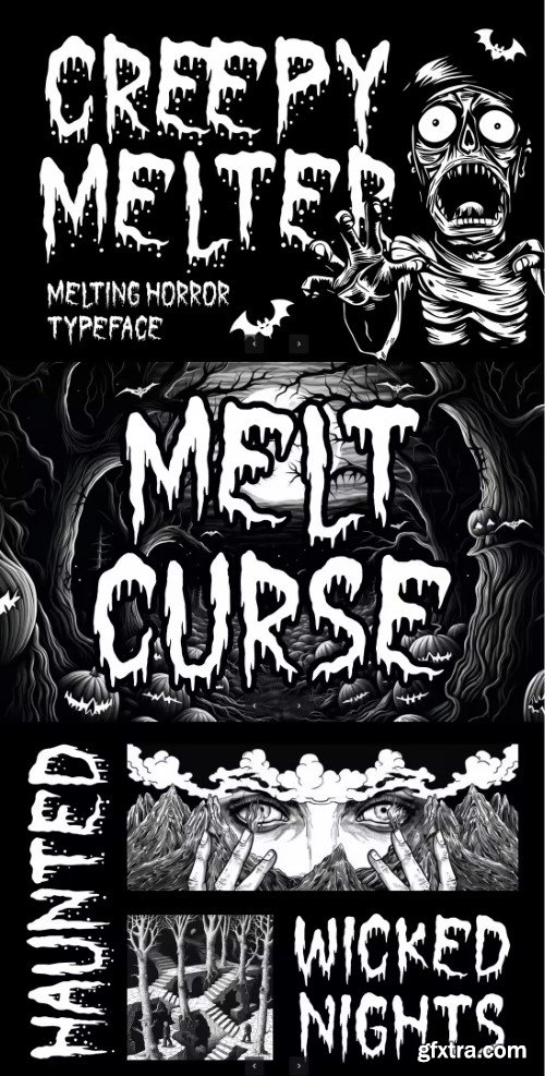 Creativemarket - Creepy Melter Horror Font