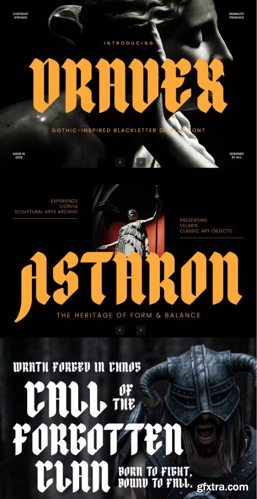 Dravex - Sign Modern Blackletter Display Font