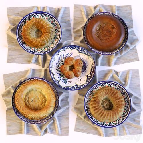 '3dsky Pro - East Bread (Uzbek Flat Cakes)'