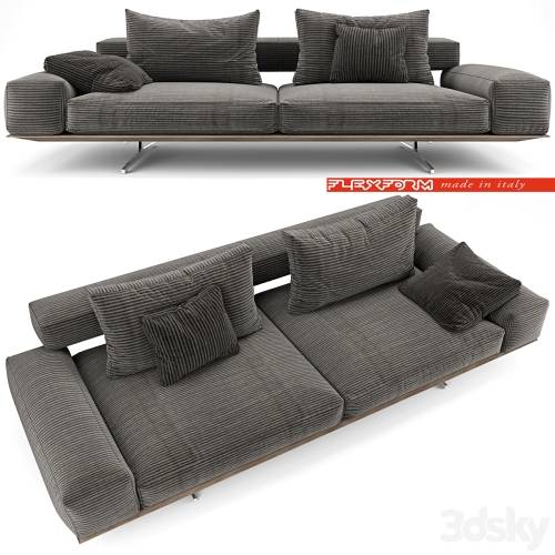 '3dsky Pro - Flexform Wing Sofa'