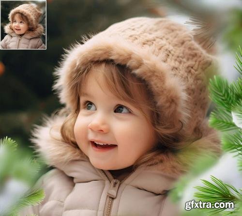 Pine Branches Christmas transparent PNG Overlays